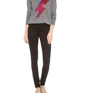 Acne Dark Rinse Pin High Skinny Jeans